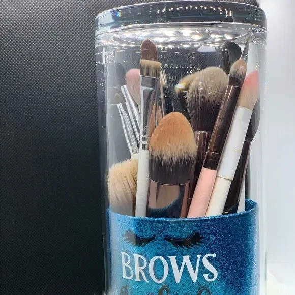 Turquoise Makeup Brush Holder - Picture 2 of 2
